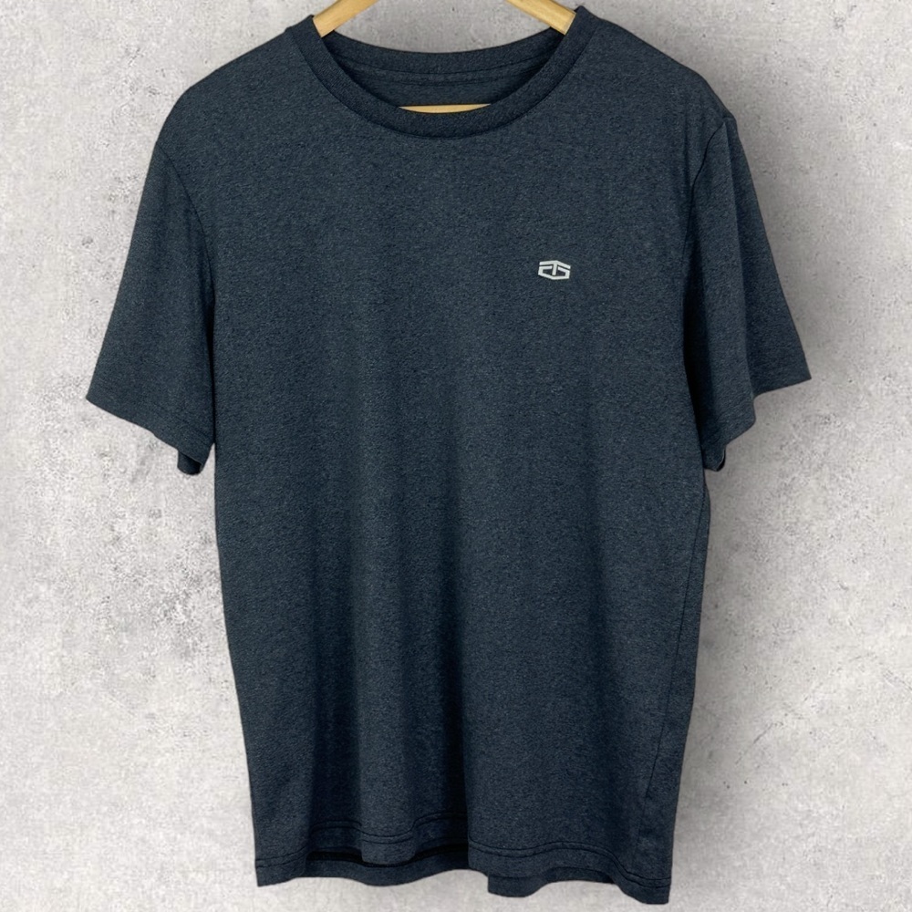 TAPOUT Crew Neck Short Sleeve T-Shirt Mens Size Medium Tee‎ Anti Stink Top Grey